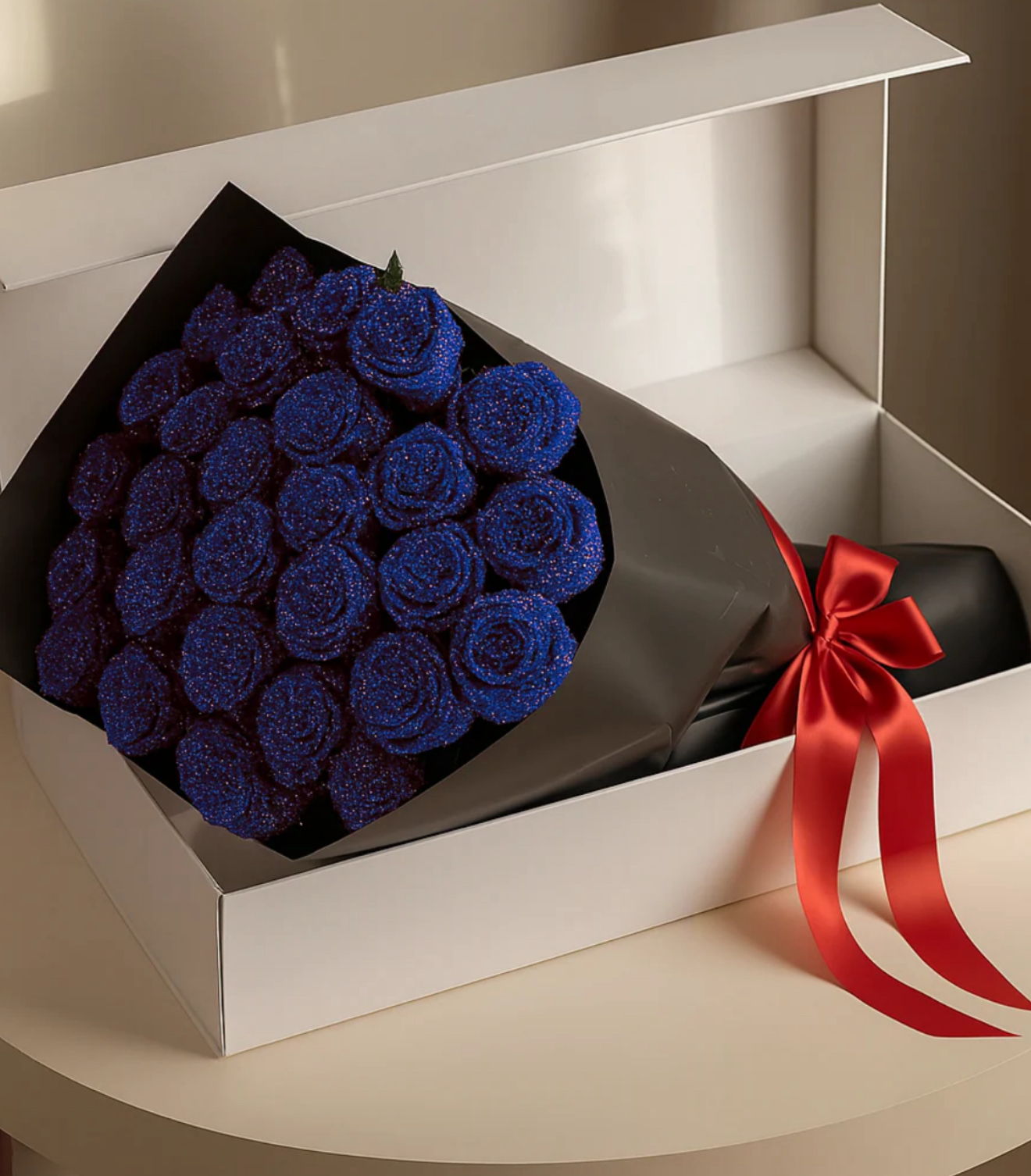 Amore Glitter Rose Arrangement