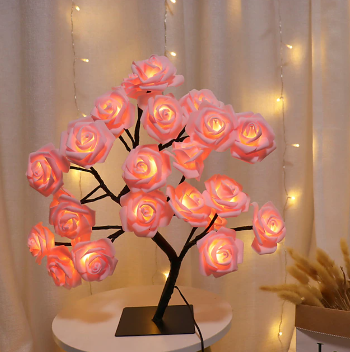 Amore LED Rose Flower Table Lamp