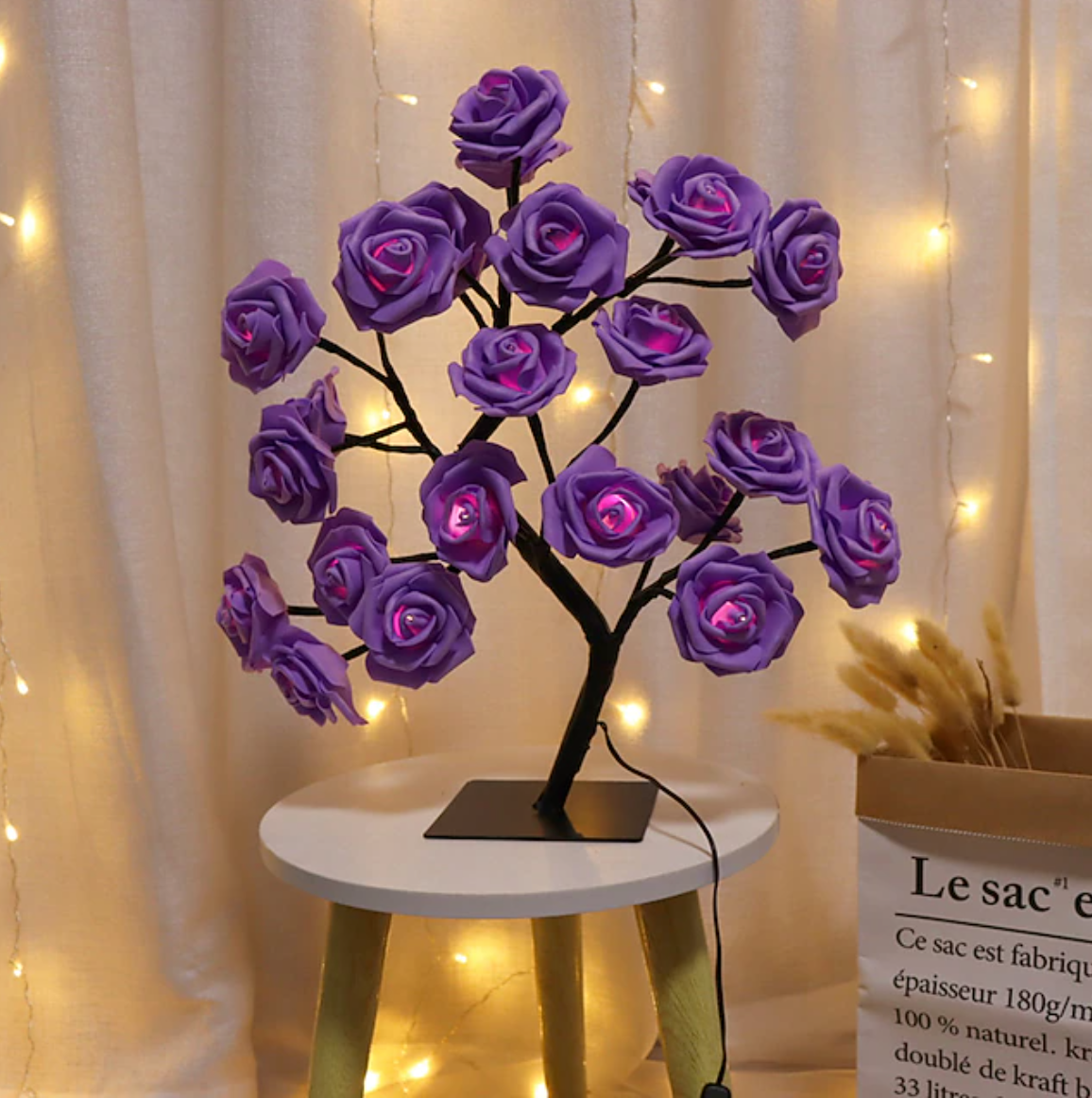 Amore LED Rose Flower Table Lamp