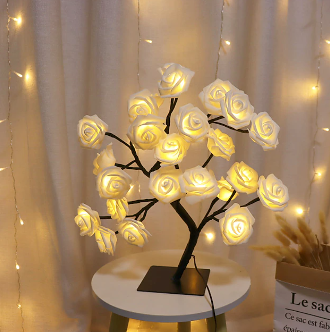 Amore LED Rose Flower Table Lamp