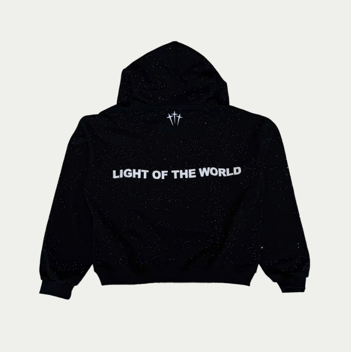 Signature JESUS IS THE LIGHT Rhinestone Hoodie (Unisex)